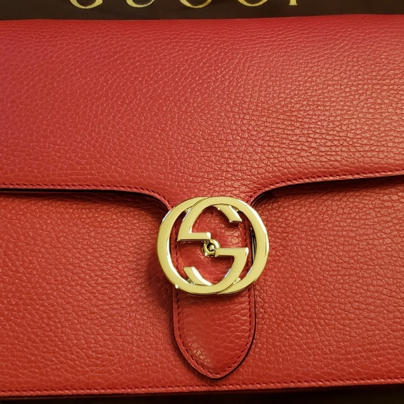 Gucci Interlocking GG Leather EUC Bag - Picture 2 of 8